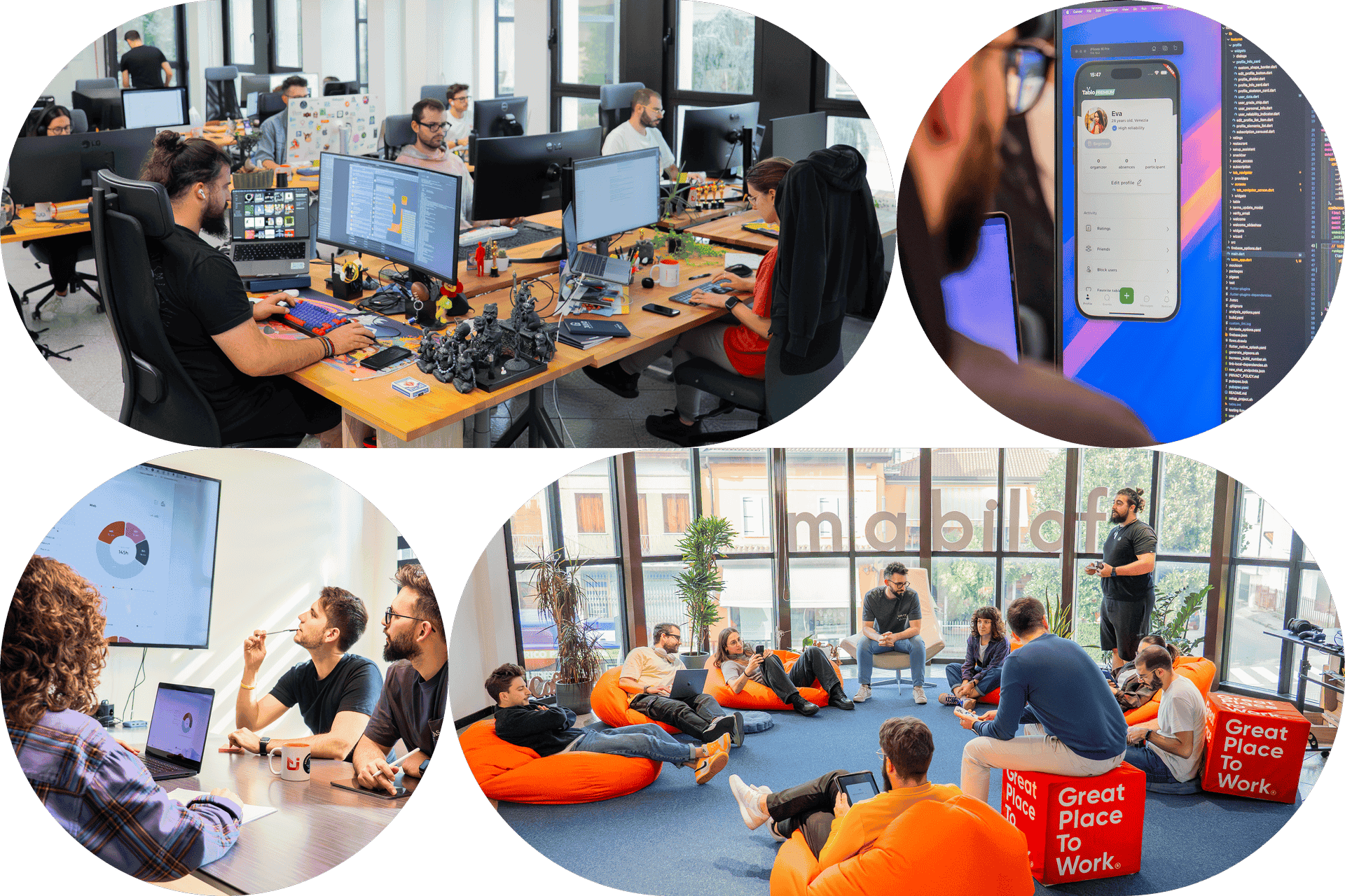 Il team di Mabiloft al lavoro