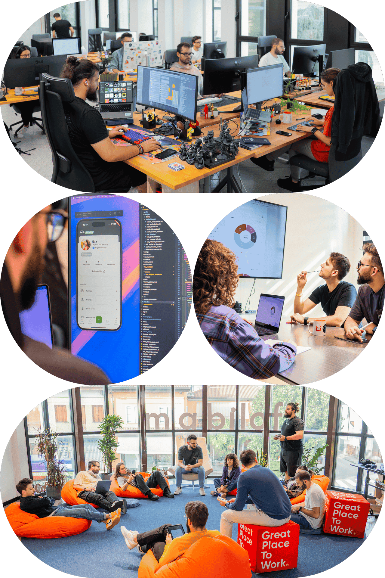 Il team di Mabiloft al lavoro